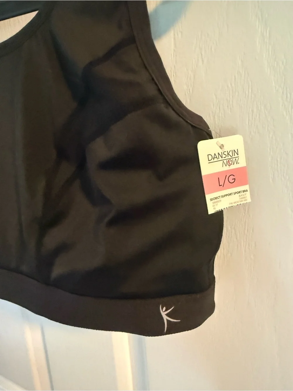 Danskin Black Scoop Neck Sports Bra